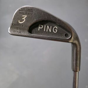 Ping Karsten I  3 Iron Black Dot Steel Shaft 17-4ph Toe Heel Balance RH 40"